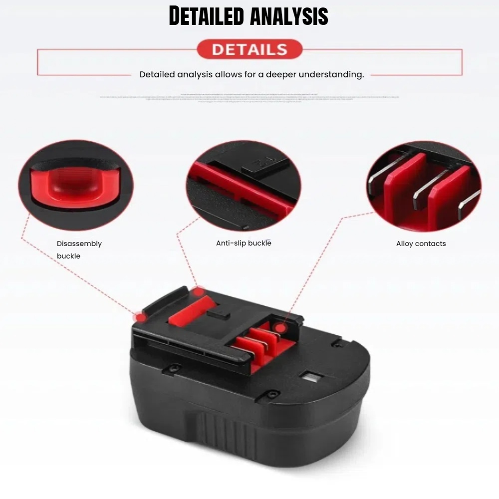 Upgraded 14.4V 6000mAh Ni-MH B - Black+Decker Tool Cordless ulasan dan harga