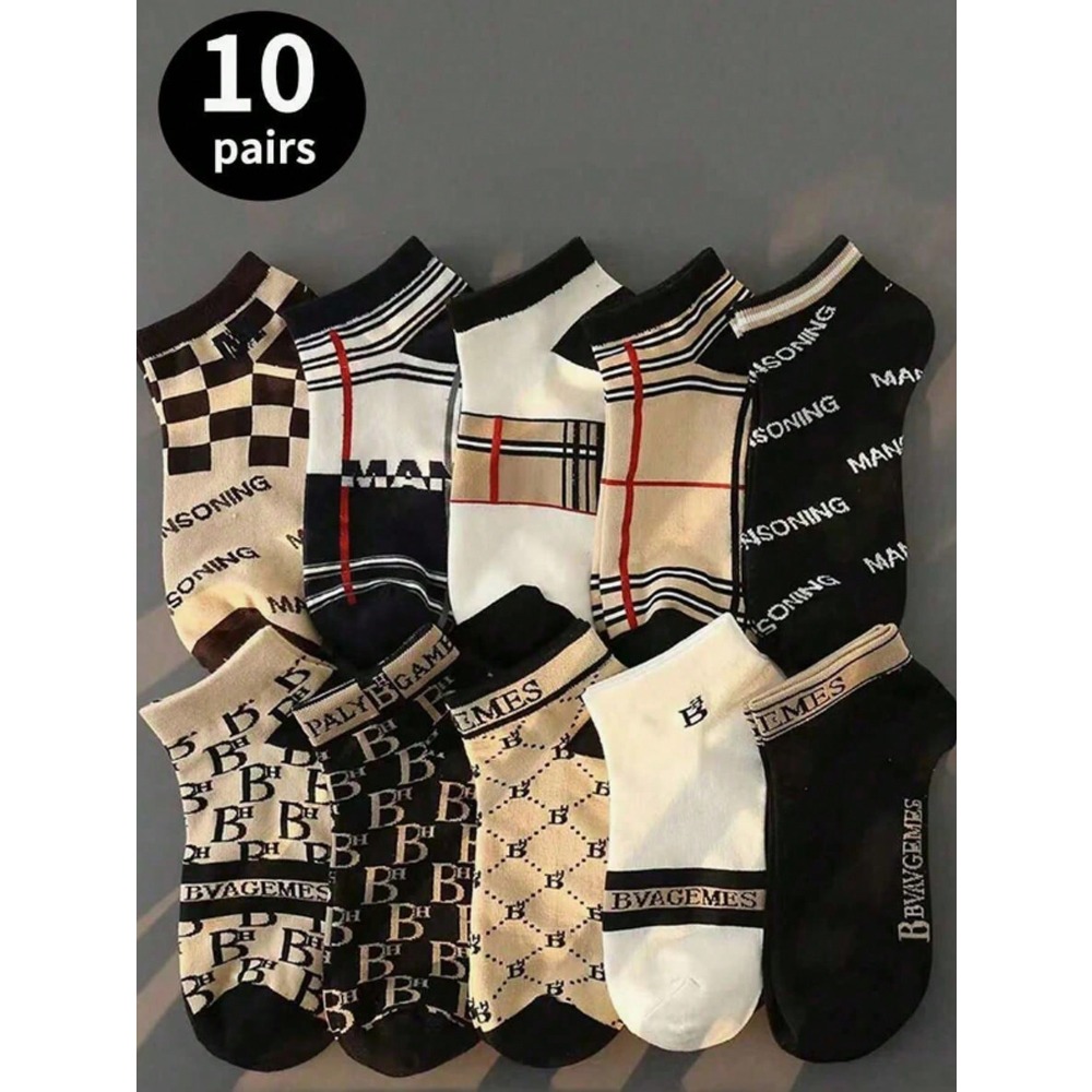 1/5/10 Men's Short Socks,fashi - Pipe Bending Spring ulasan dan harga